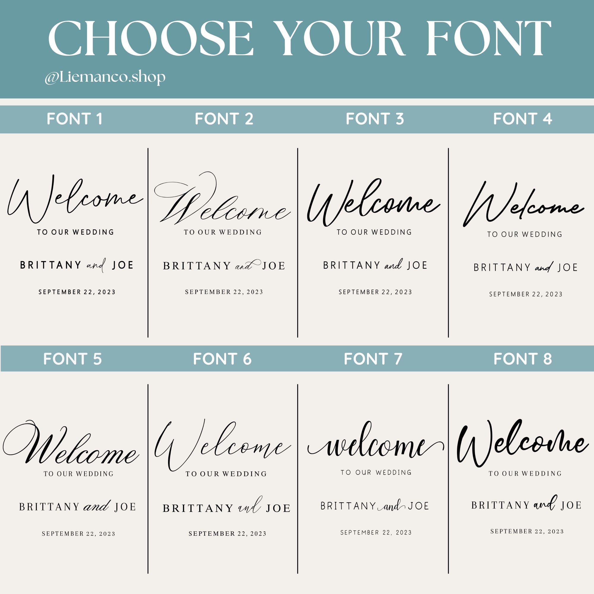 Custom Decal for Flower Box Wedding Sign