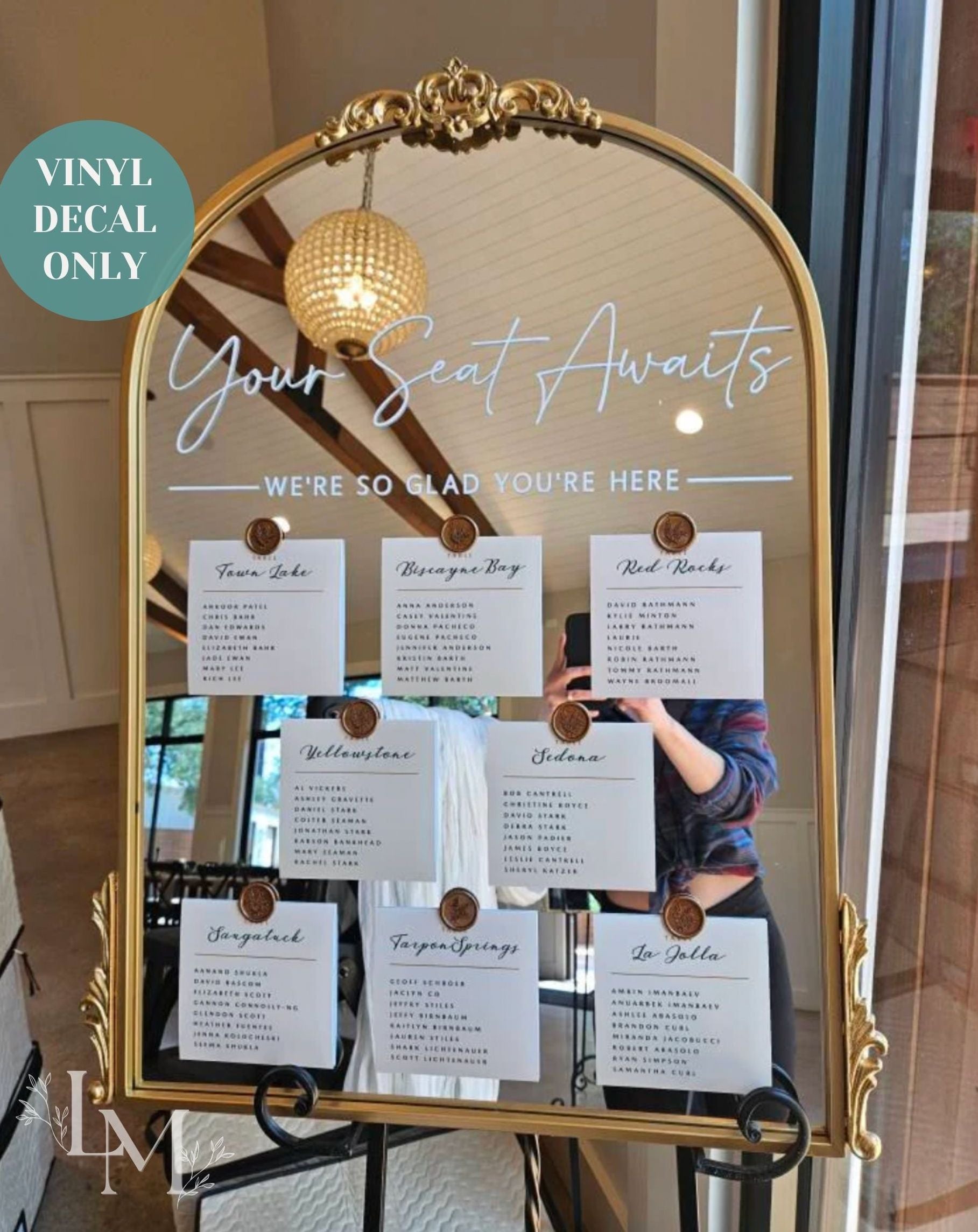 Our Favourite People Seating Header Decal