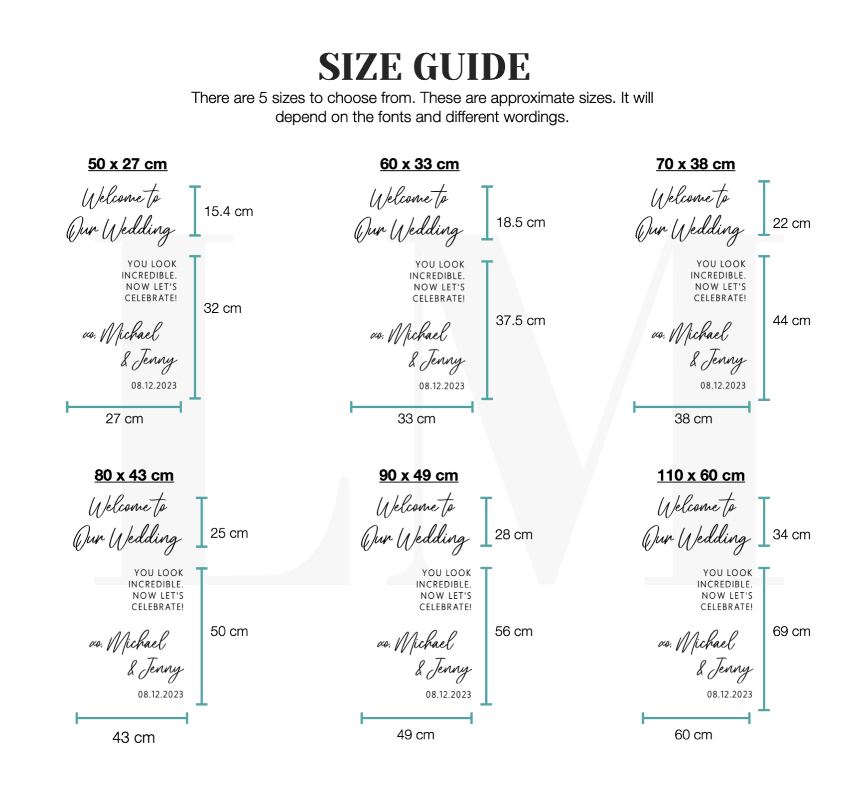 Custom Selfie Mirror Welcome Wedding Decal