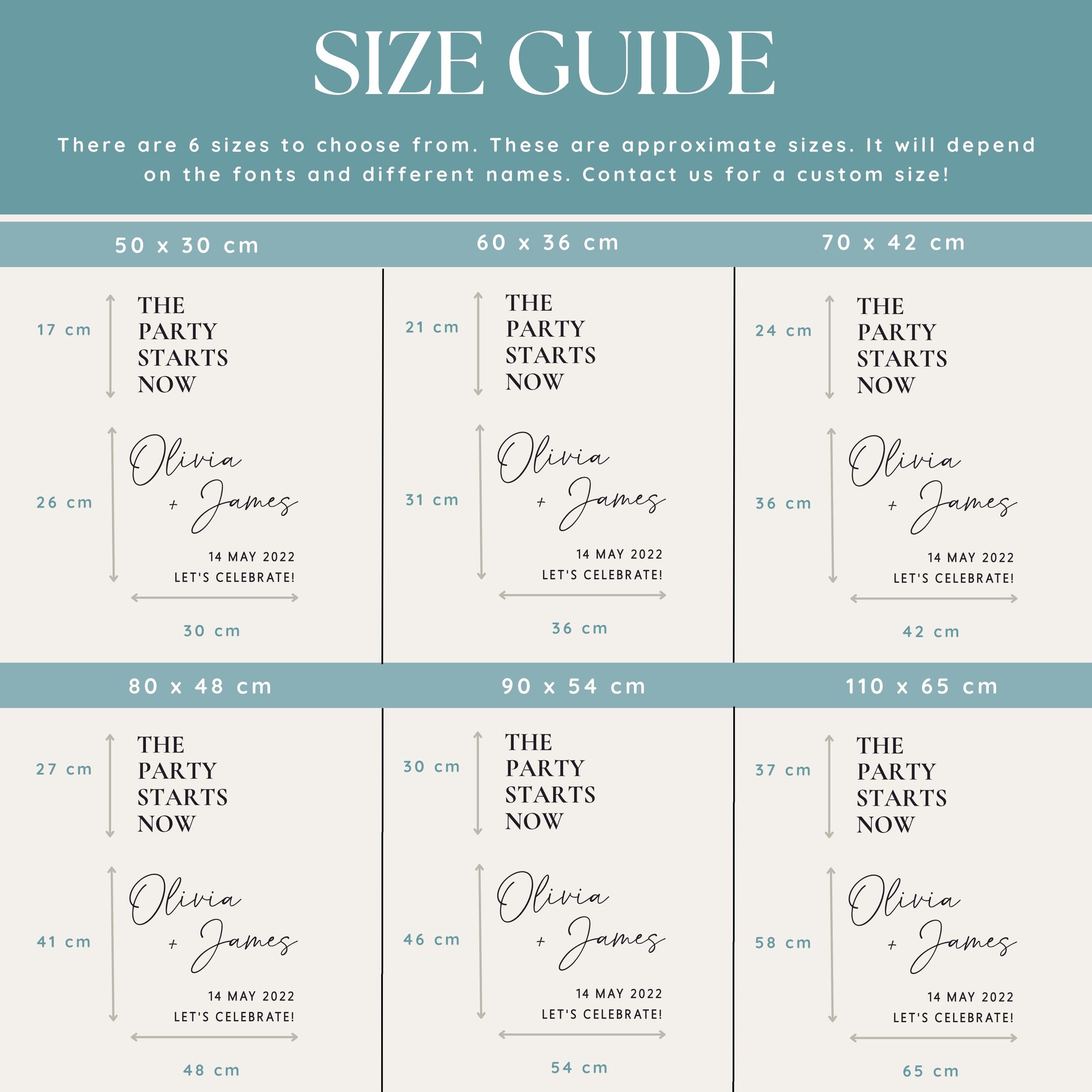 Party Starts Now Decal for Wedding Welcome Mirror