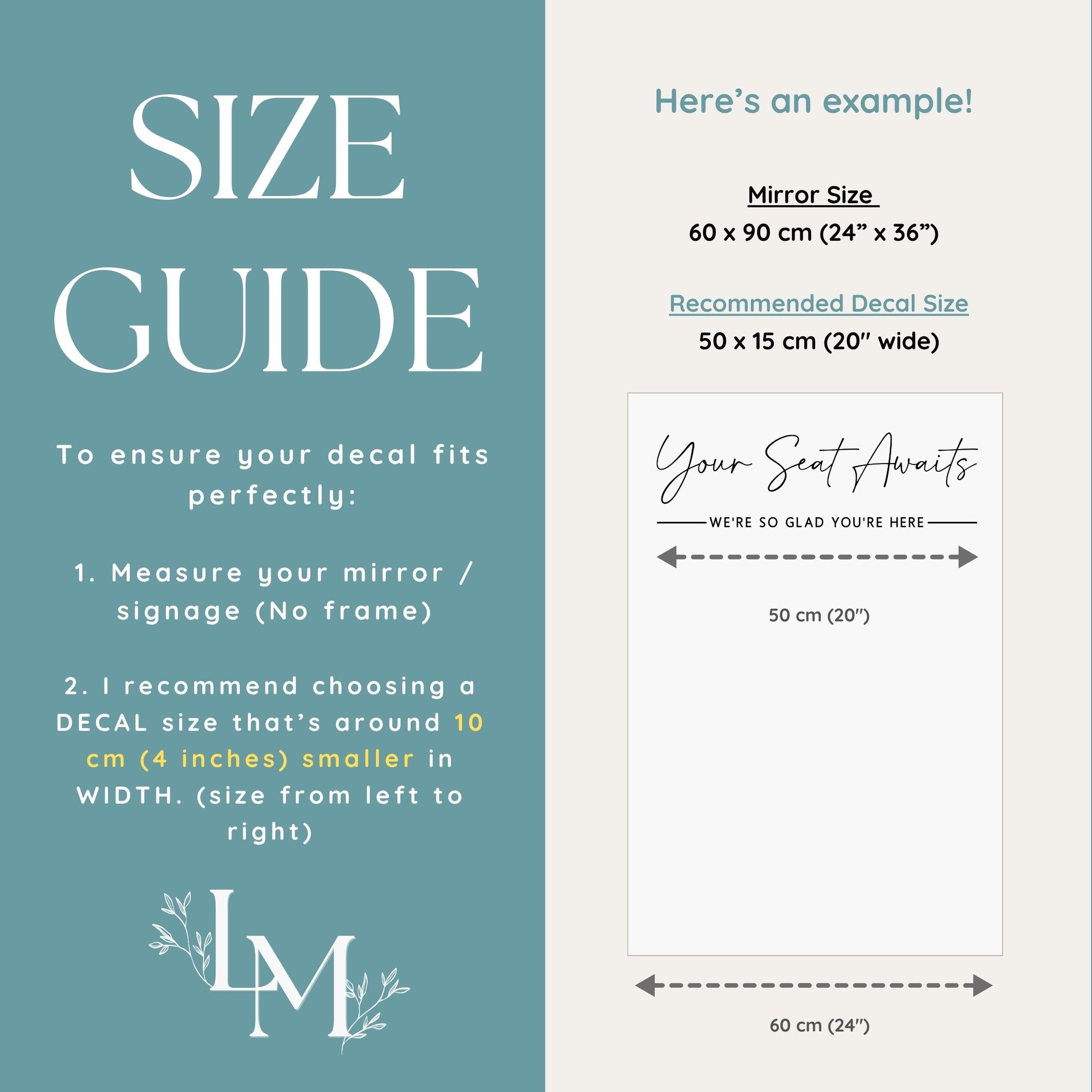 Our Favourite People Seating Header Decal