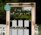 At every table Vinyl for Wedding Seating Chart