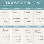 Custom Wedding Welcome Sign Decal