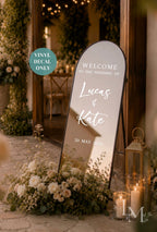 Custom Welcome Sign Mirror Decal