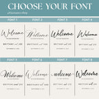 Personalised Welcome Decal for Wedding Flower Box