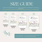 Personalised Welcome Decal for Wedding Flower Box