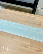 Seating Chart Title Wedding Decal - Mirror Seating Chart
