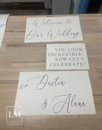 Welcome To Our Wedding Mirror Decal - Selfie Mirror Sign