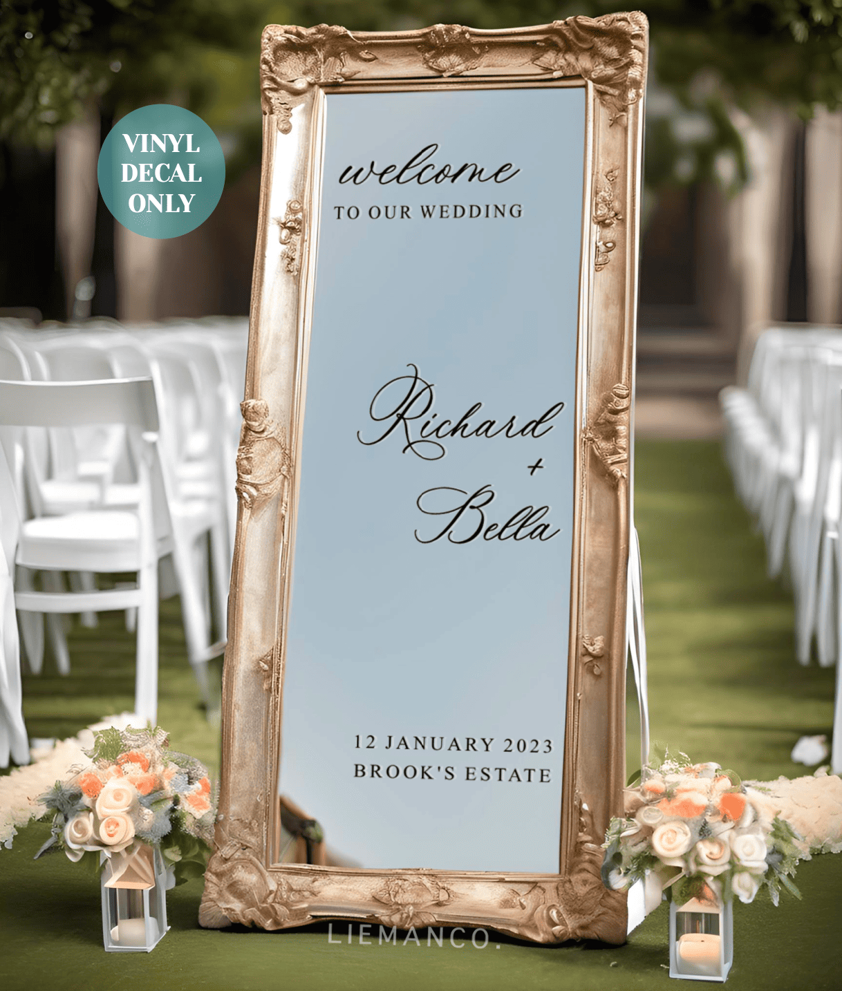 Personalised Selfie Sign Mirror Decal