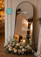 Personalised Selfie Sign Mirror Decal
