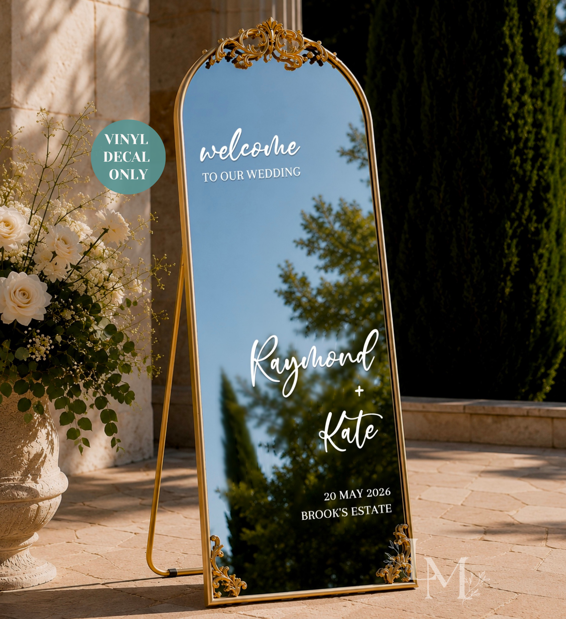 Personalised Selfie Sign Mirror Decal