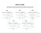 Rustic Welcome Sign Flower Box Decal