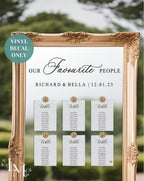 Our Favourite People Wedding Mirror Decal