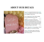 Isn't She Onederful Birthday Backdrop Decal