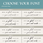 Elegant Seating Chart Header Decal - Your Seat Awaits Sign