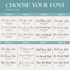 Your Seat Awaits Mirror Seating Chart Title Decal