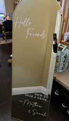You Look Incredible Mirror Decal for Wedding Reception