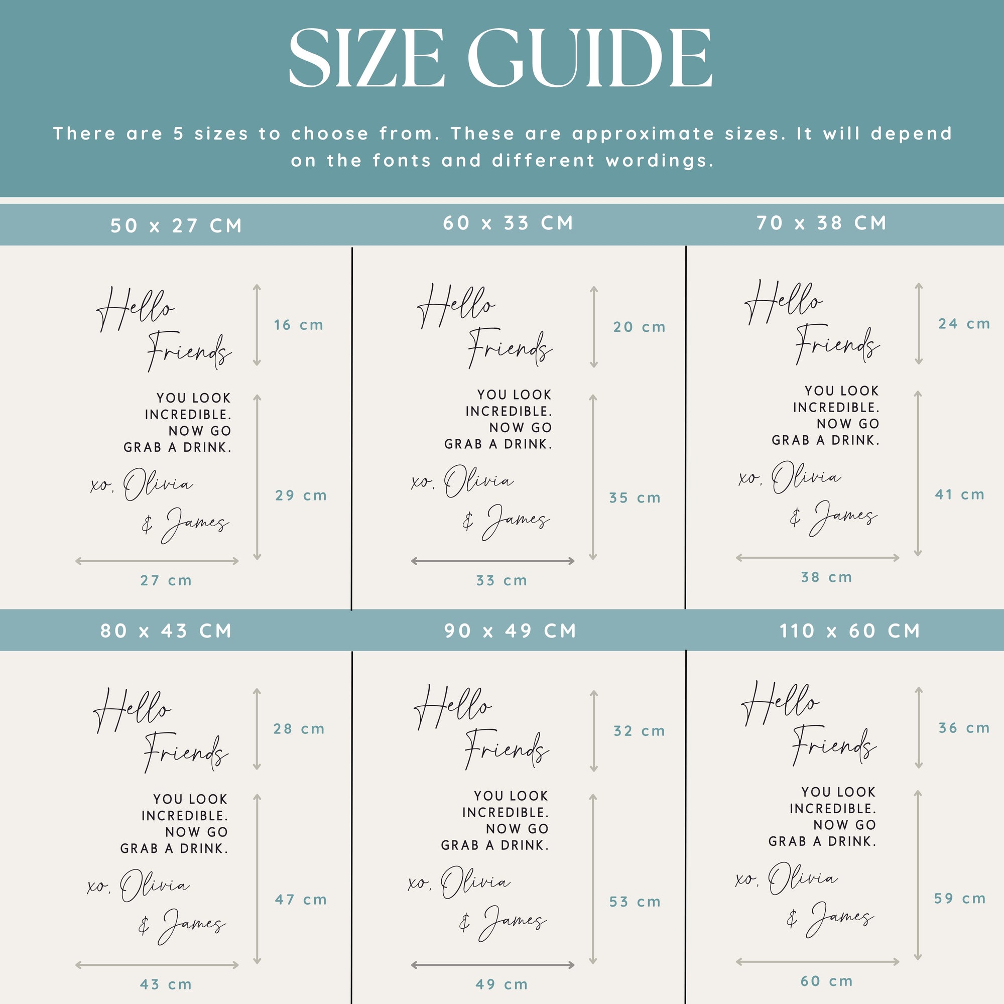 You Look Incredible Mirror Decal for Wedding Reception