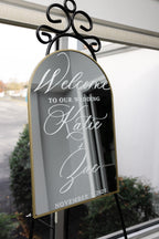 Welcome to Our Wedding Mirror Decal