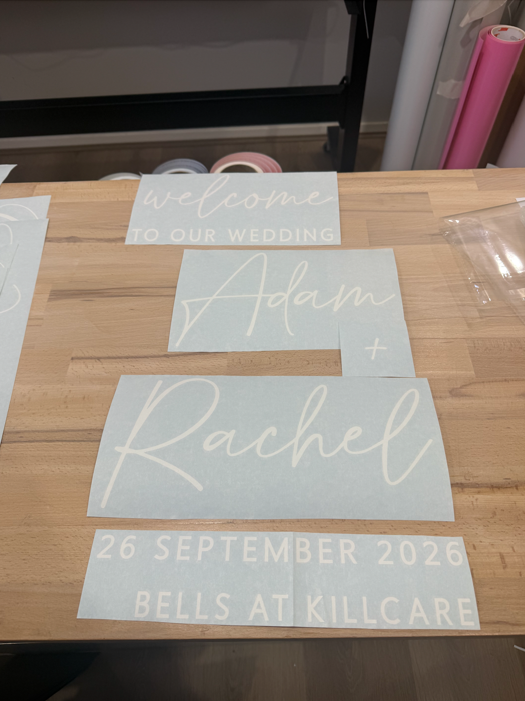Personalised Selfie Sign Mirror Decal