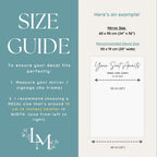 Your Seat Awaits Mirror Seating Chart Title Decal