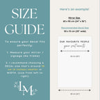 Elegant Seating Chart Vinyl Lettering - Our Favourite People Mirror
