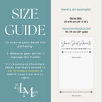 Seating Chart Title Wedding Decal - Mirror Seating Chart