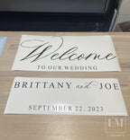 Personalised Welcome Decal for Wedding Flower Box