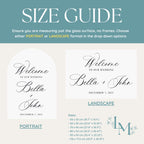 Welcome to Our Wedding Mirror Decal