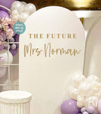 Future Mrs Balloon Arch Decal for Bridal Shower Decor