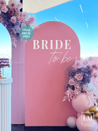 "Bride to Be" Bridal Shower Backdrop Decal