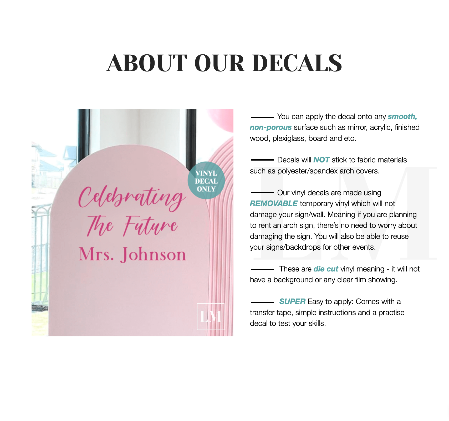 Celebrating the Future Mrs Vinyl Decal