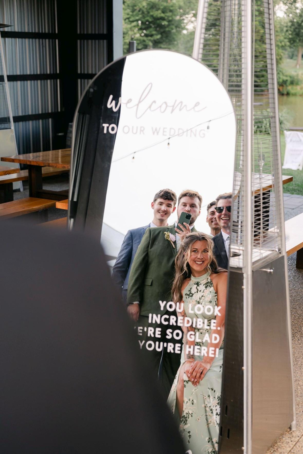 Personalised Decal for Selfie Mirror Signs