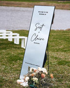Custom Wedding Sign Decal for Welcome Mirror