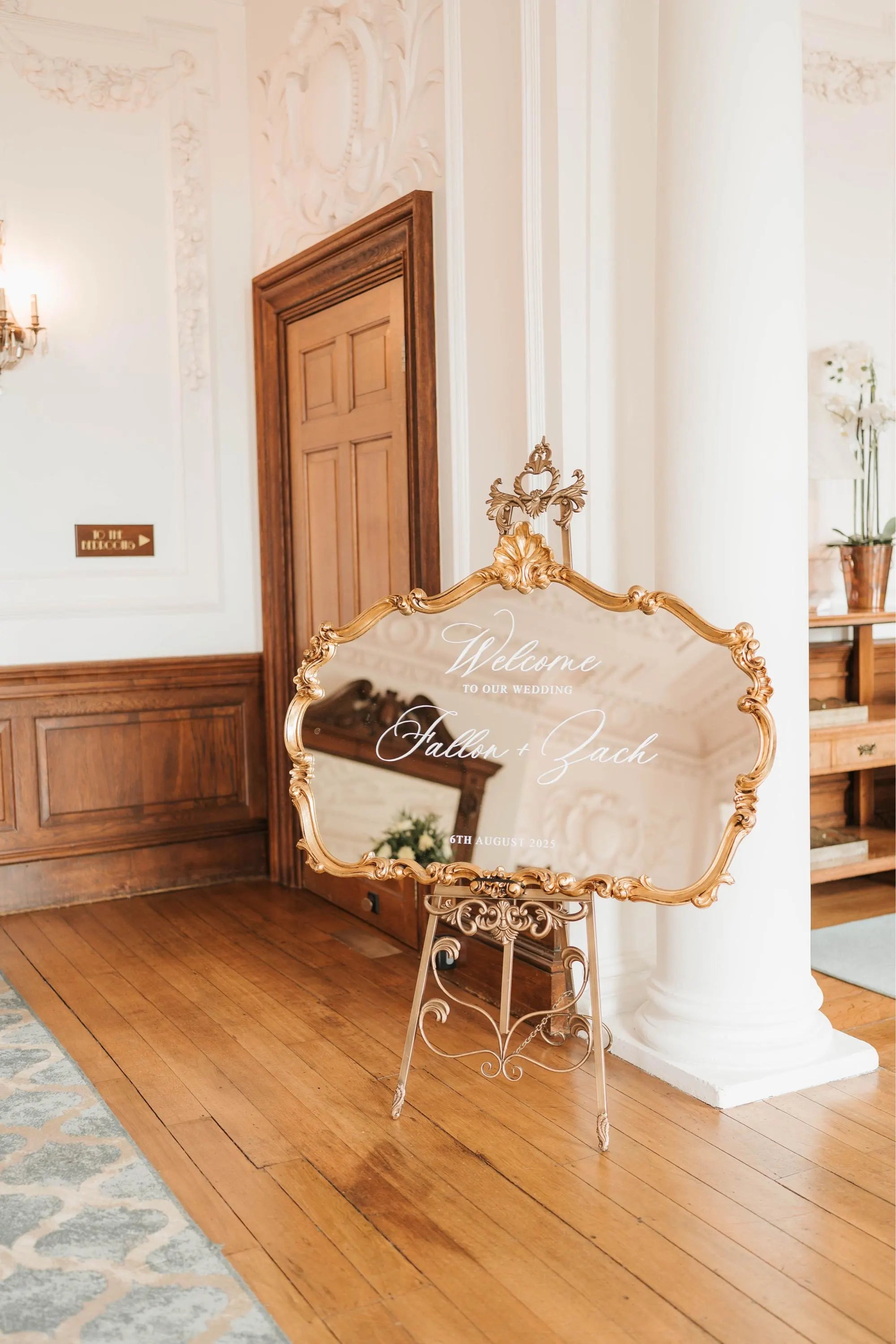Welcome to Our Wedding Mirror Decal