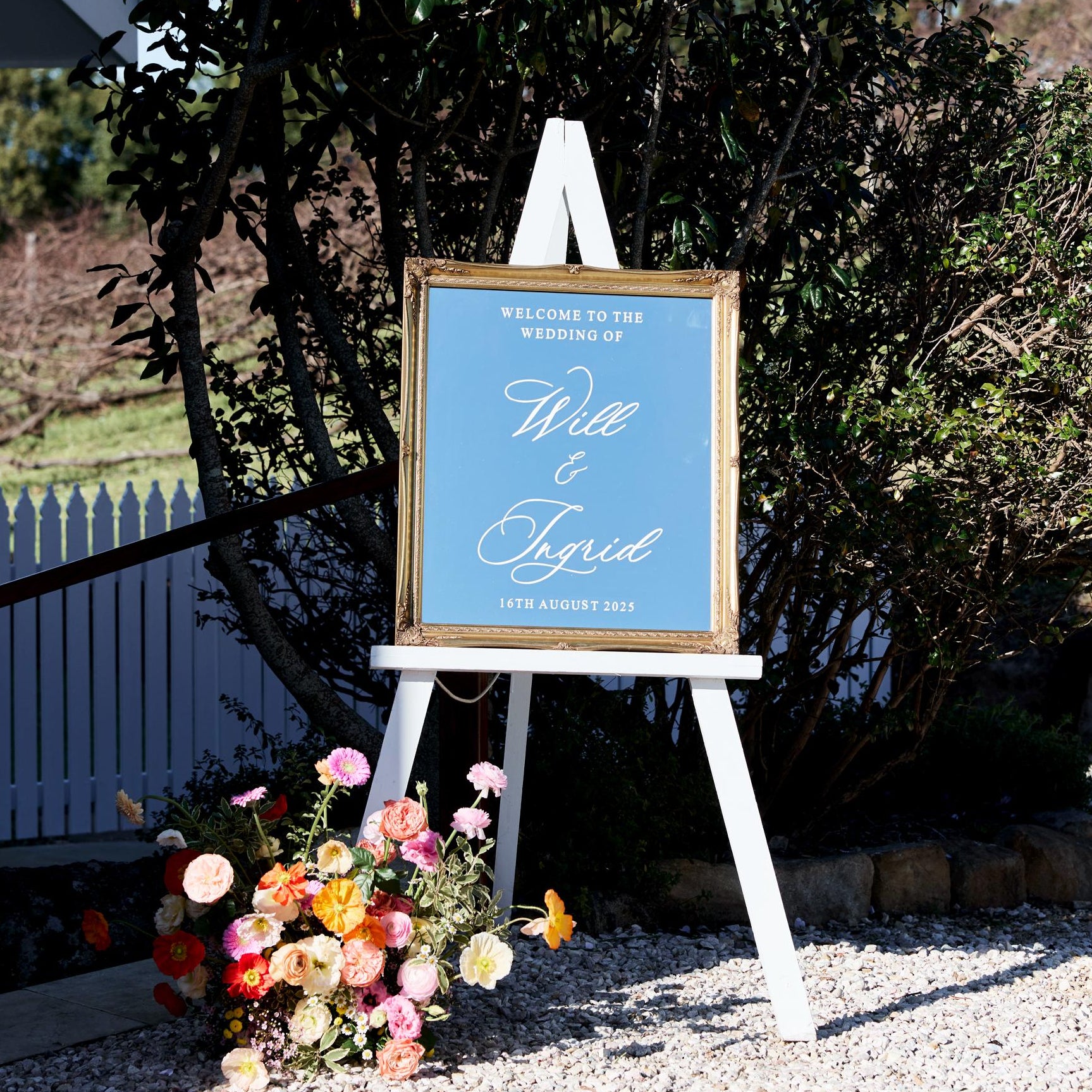 Custom Wedding Sign Decal for Welcome Mirror